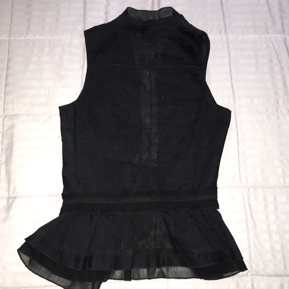 ARDEN B (S) BLACK TIE WAIST DRESSY OPEN TANK EUC - Picture 6 of 6